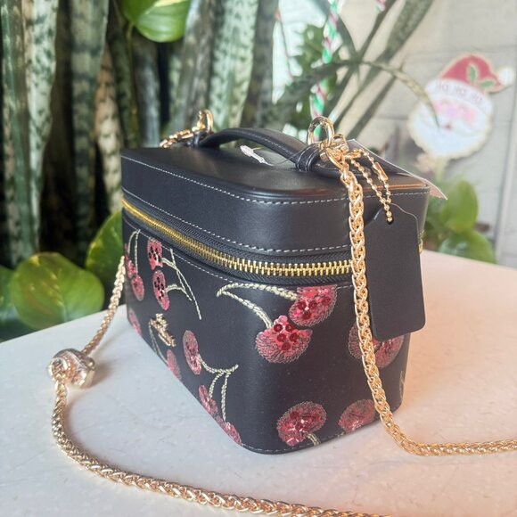 coach Cosmetic Case With Cherry Print cdc13 - Picture 4 of 5